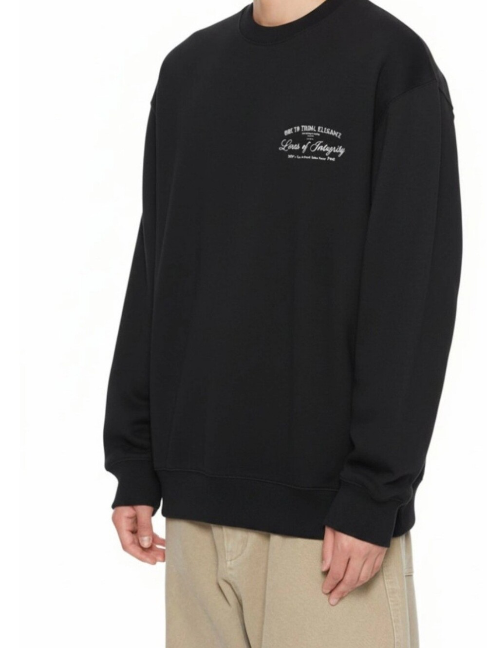 [Brand New] SET Black Crewneck Sweatshirt Couple Set(Unisex M, XL)